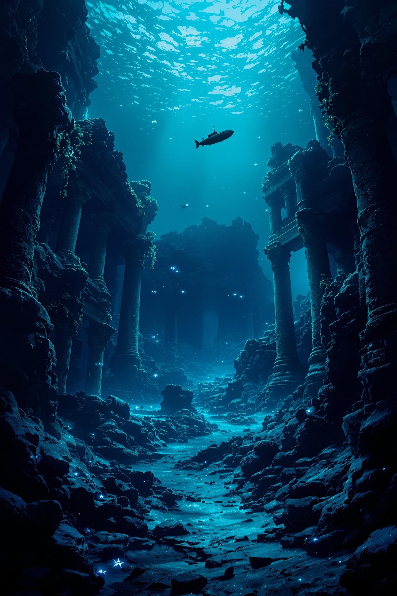 电影影院作品深海探秘海报